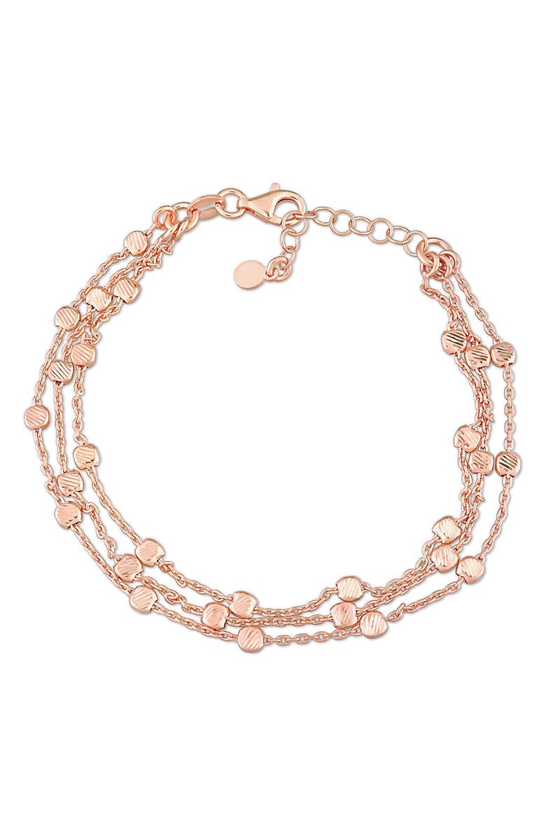 DELMAR Multi-Strand Chain Bracelet, Main, color, Rose