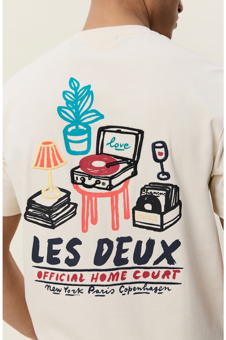 Record Graphic T-shirt, Alternate, color, IVORY
