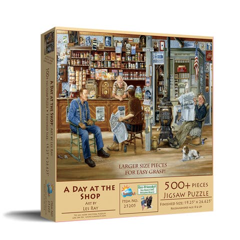 A Day at the Shop 500 piece Jigsaw Puzzle for Adults Large Pieces