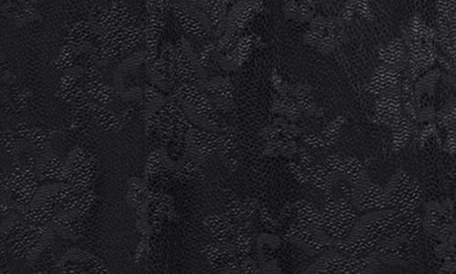 Marina Scallop Lace Sleeveless Midi Dress In Black