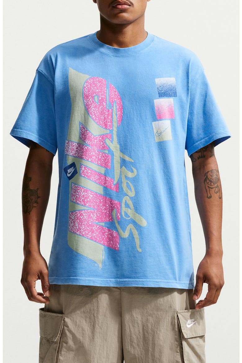 Max90 Cotton Graphic T-Shirt, Main, color, UNIVERSITY BLUE