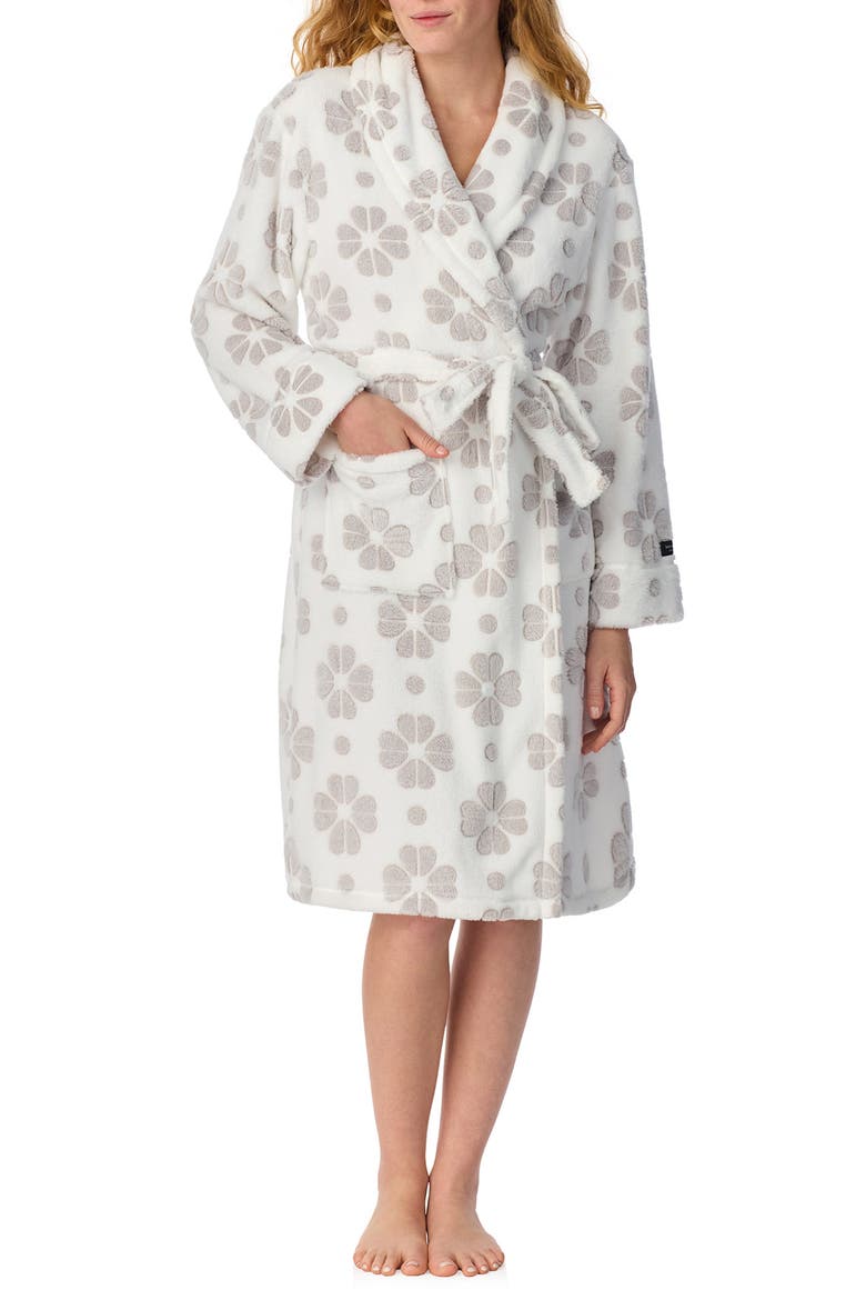 plush robe, Main, color, WHITE