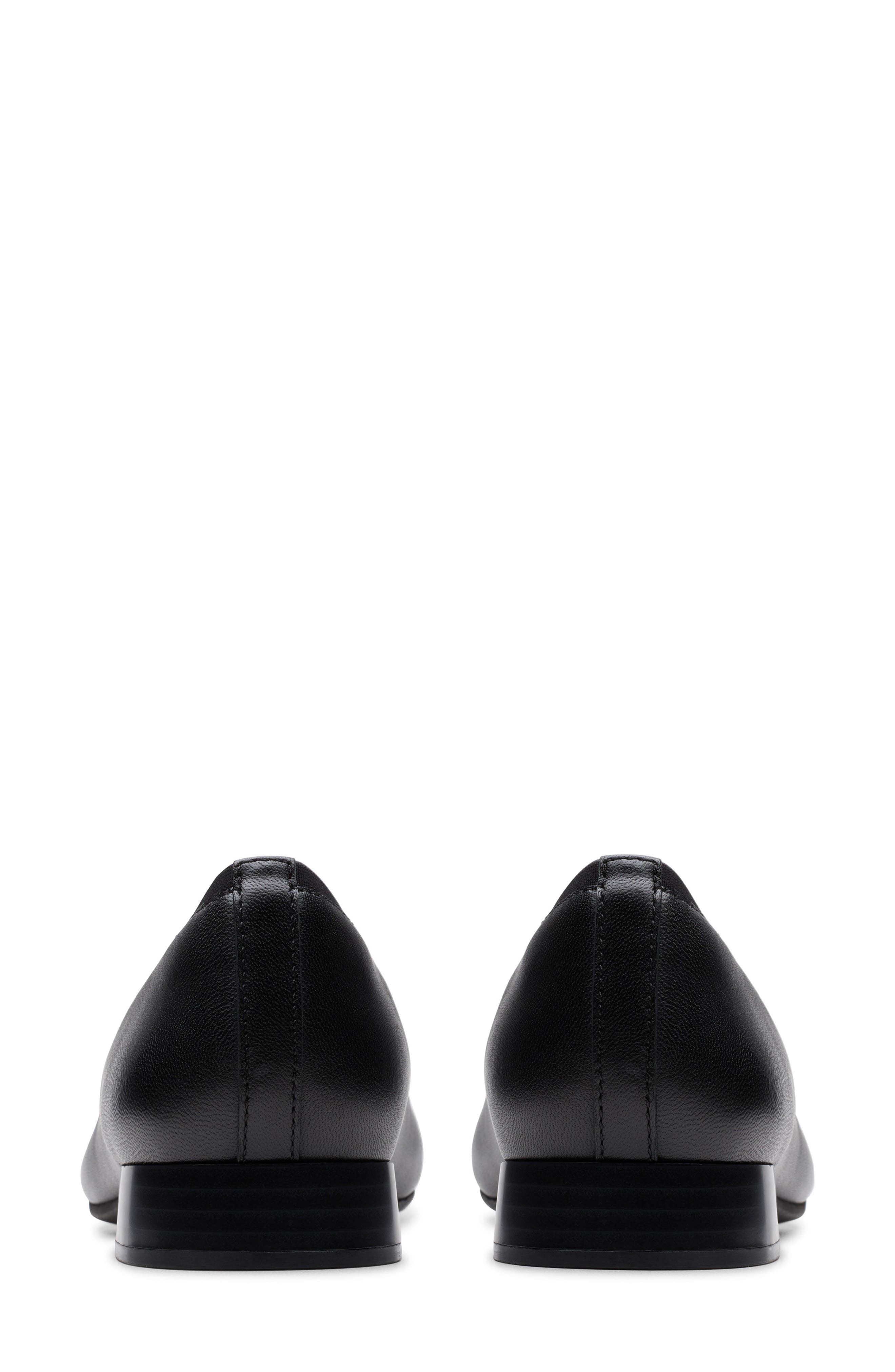 Clarks<sup>®</sup> Natalyn Dusk Flat, Alternate, color, Black Leather