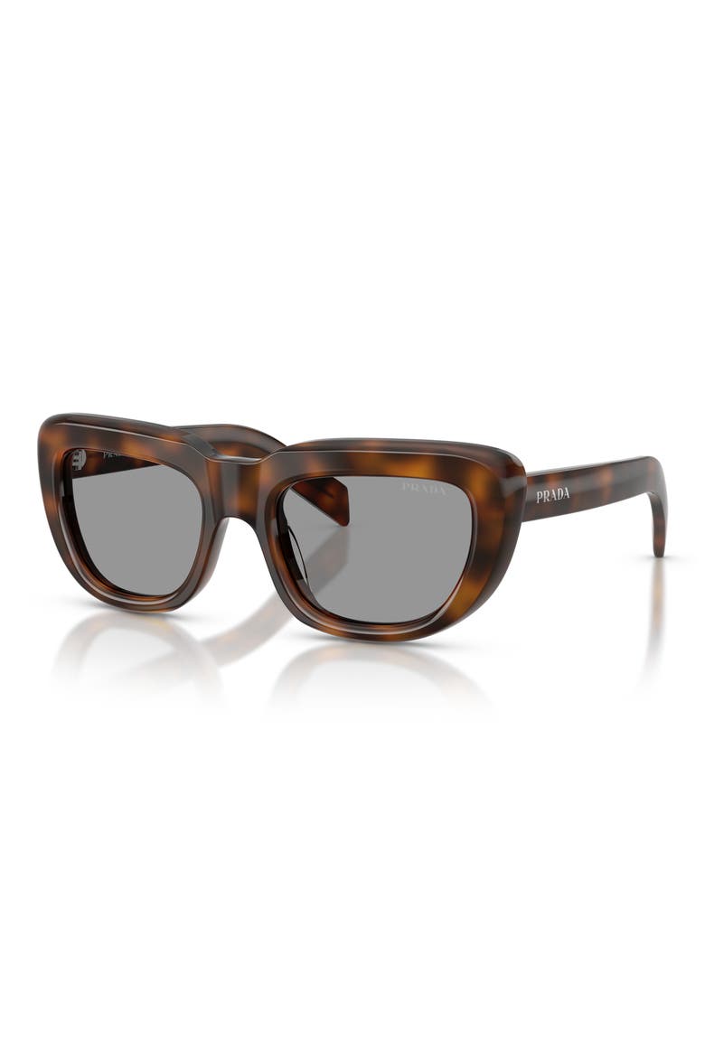 54mm Rectangular Sunglasses, Alternate, color, JUNIPER TORTOISE / GREY