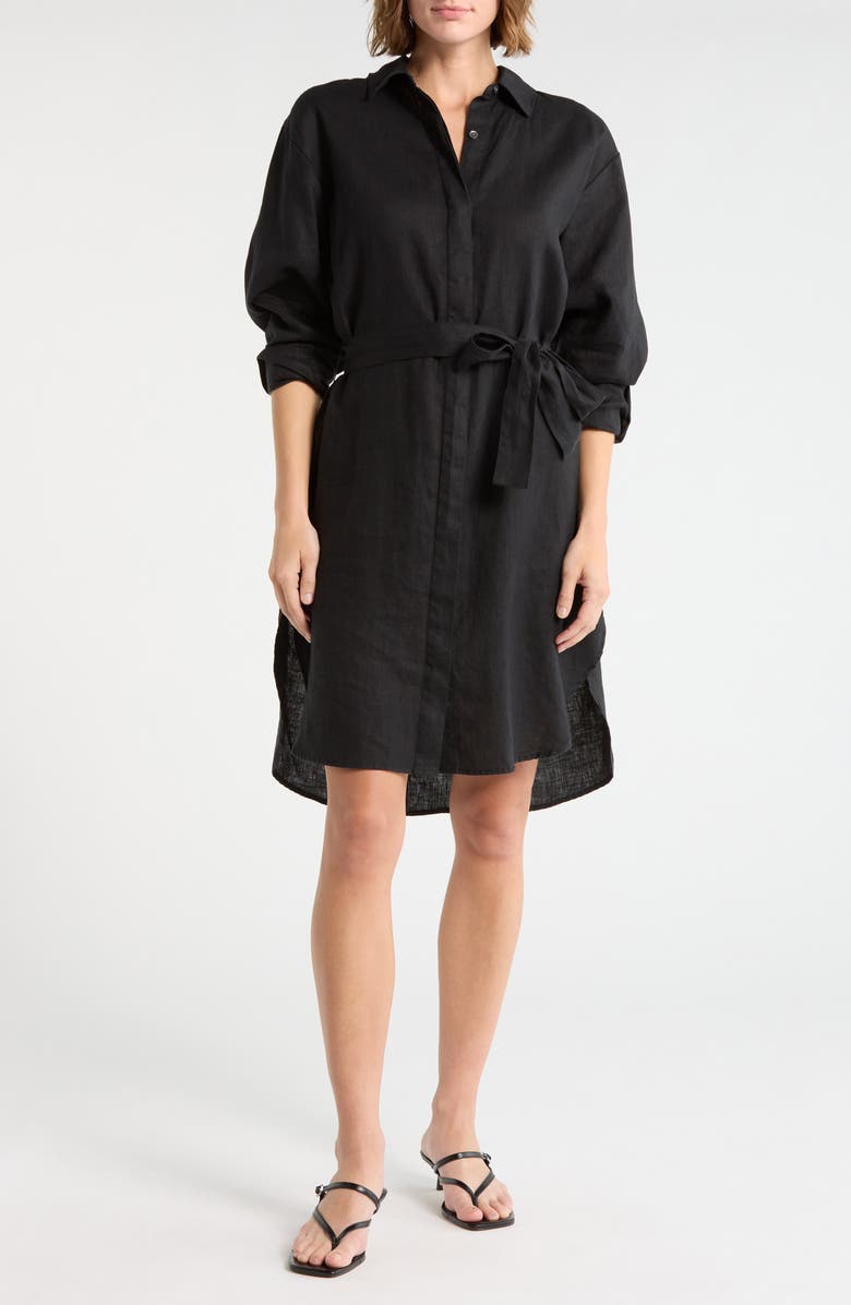 James Perse Linen Shirtdress, Main, color, 