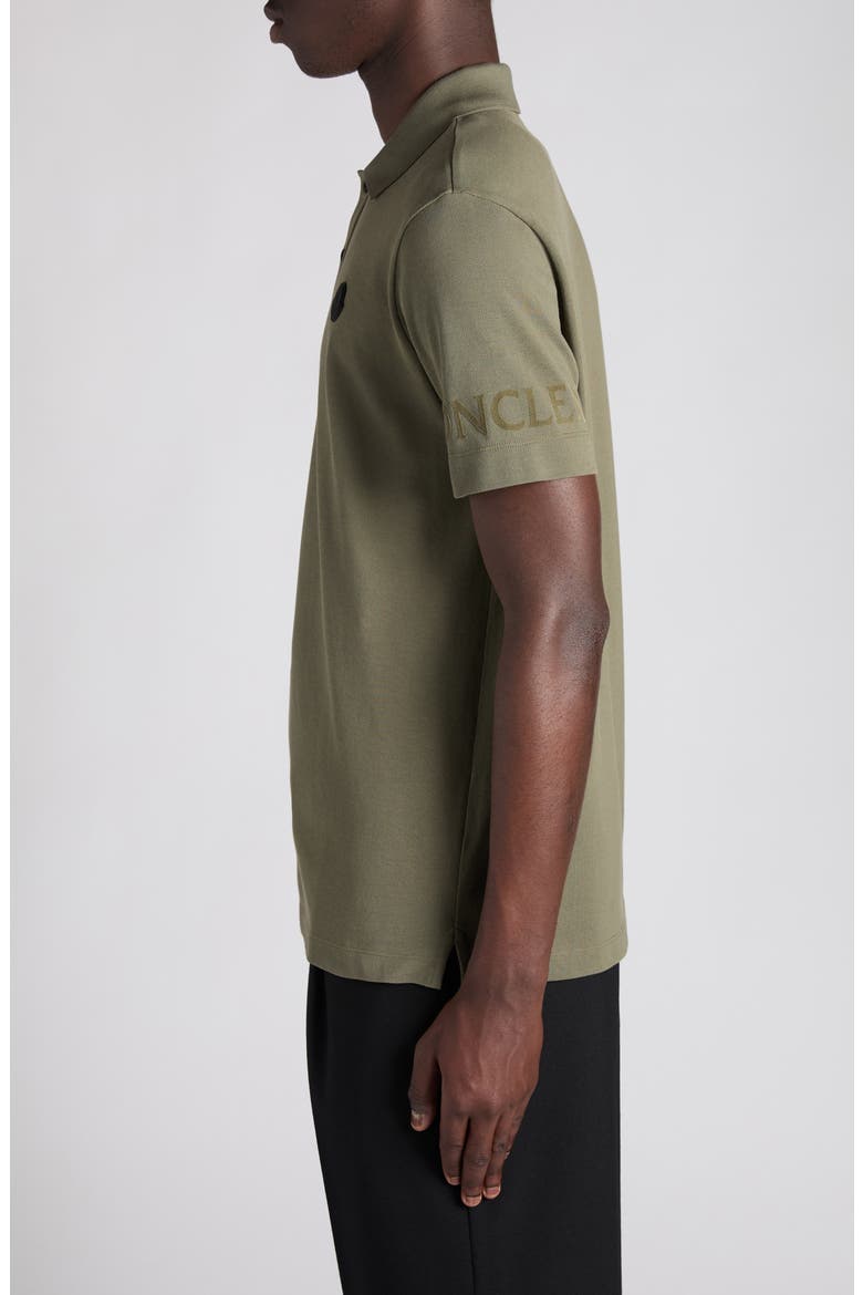 Logo Patch Cotton Polo, Alternate, color, DUSTY OLIVE