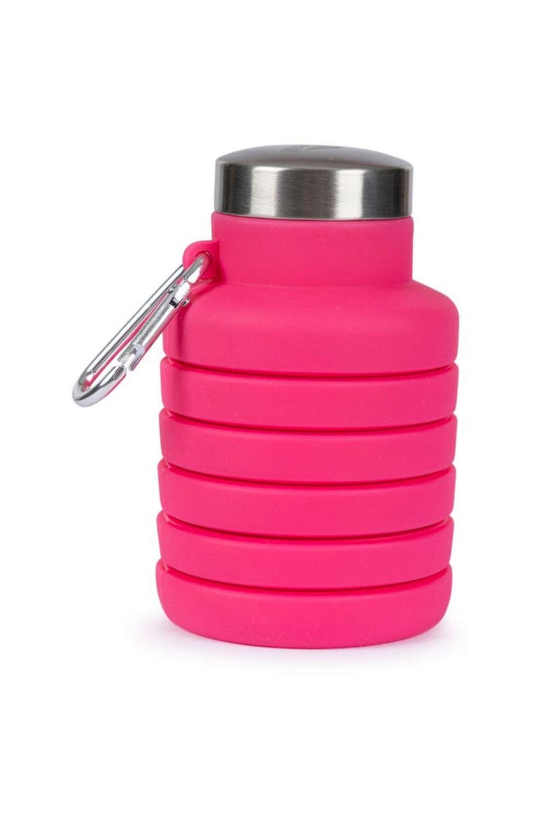 Vavo Foldable Silicone Water Bottle, Main, color, Flamingo Pink