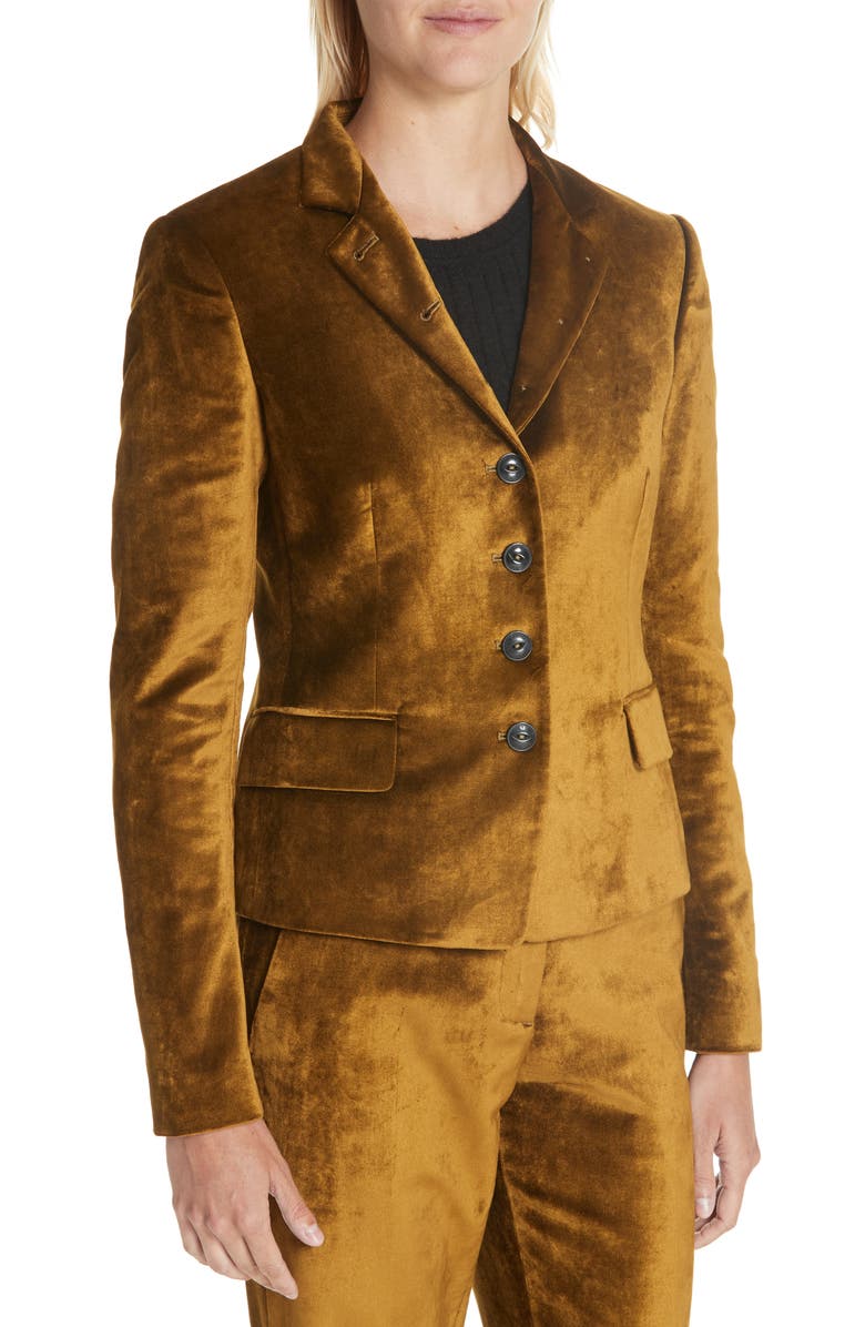 rag & bone Rei Velvet Blazer, Alternate, color,