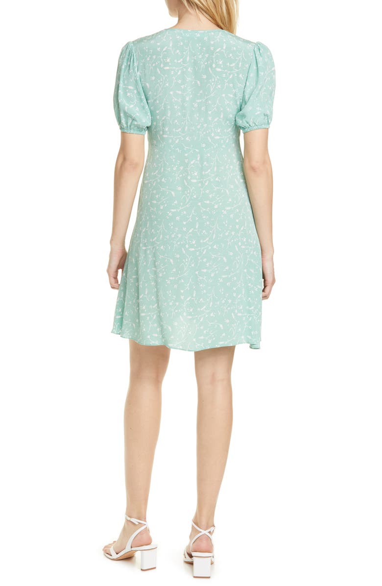 Samsøe Samsøe Petunia Floral Short Sleeve Fit & Flare Dress, Alternate, color,