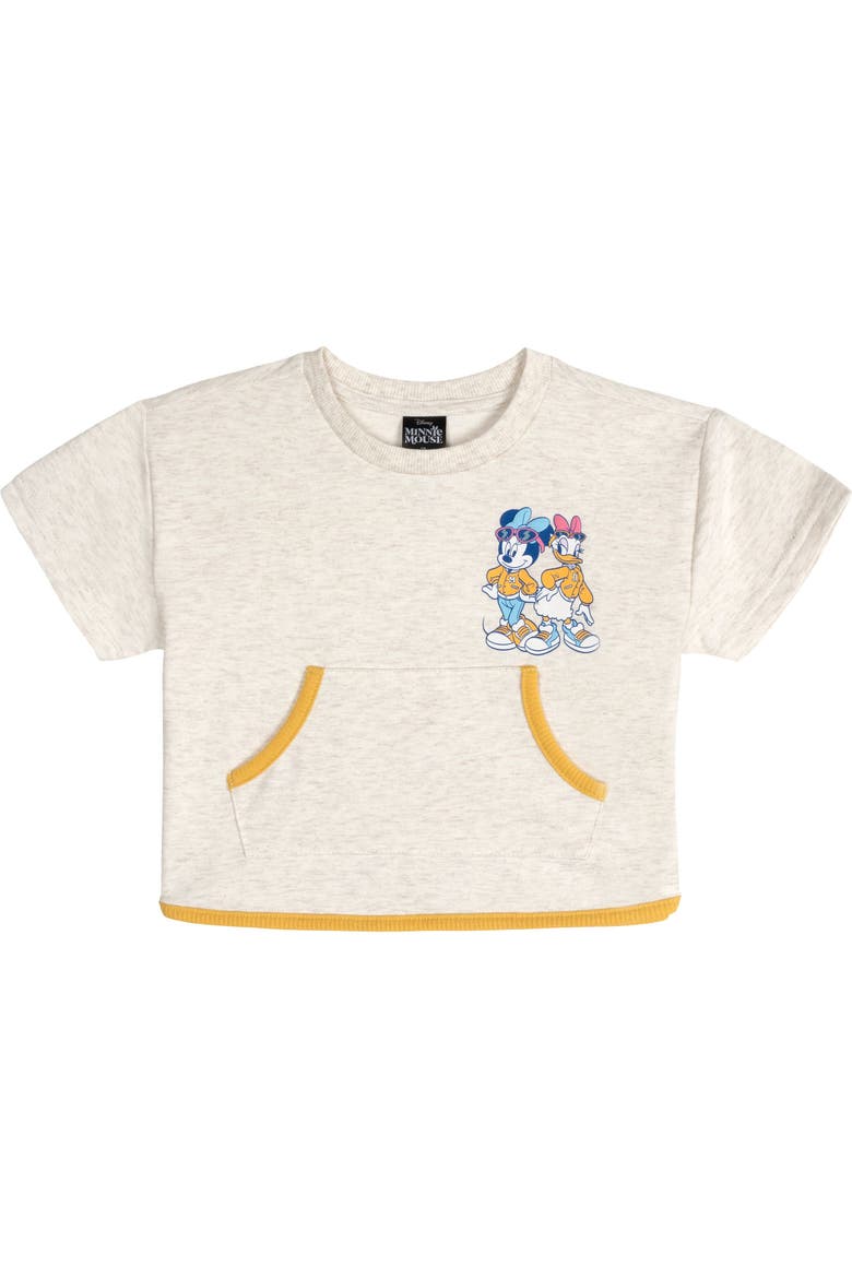 Minnie Mouse Varsity 2-Piece Tee and Pants Set, Alternate, color, Oatmeal Minnie Daisy