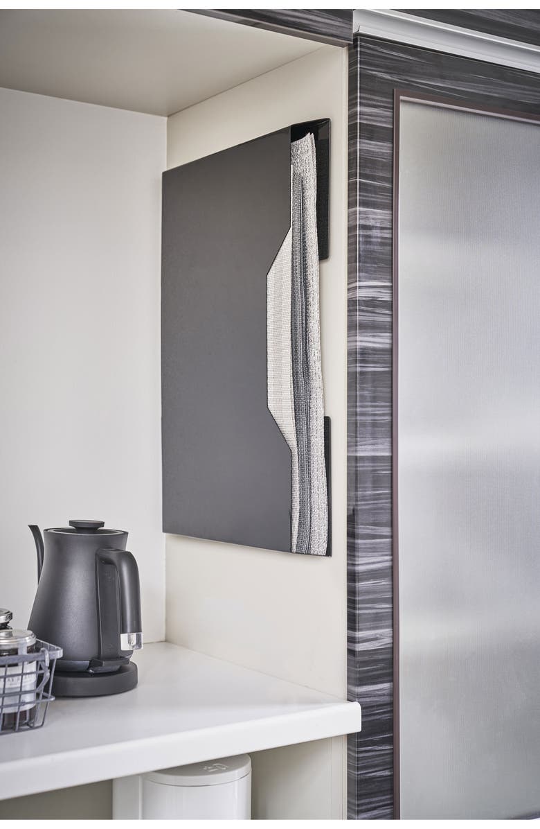 Yamazaki Magnetic Placemat Holder, Alternate, color, Black