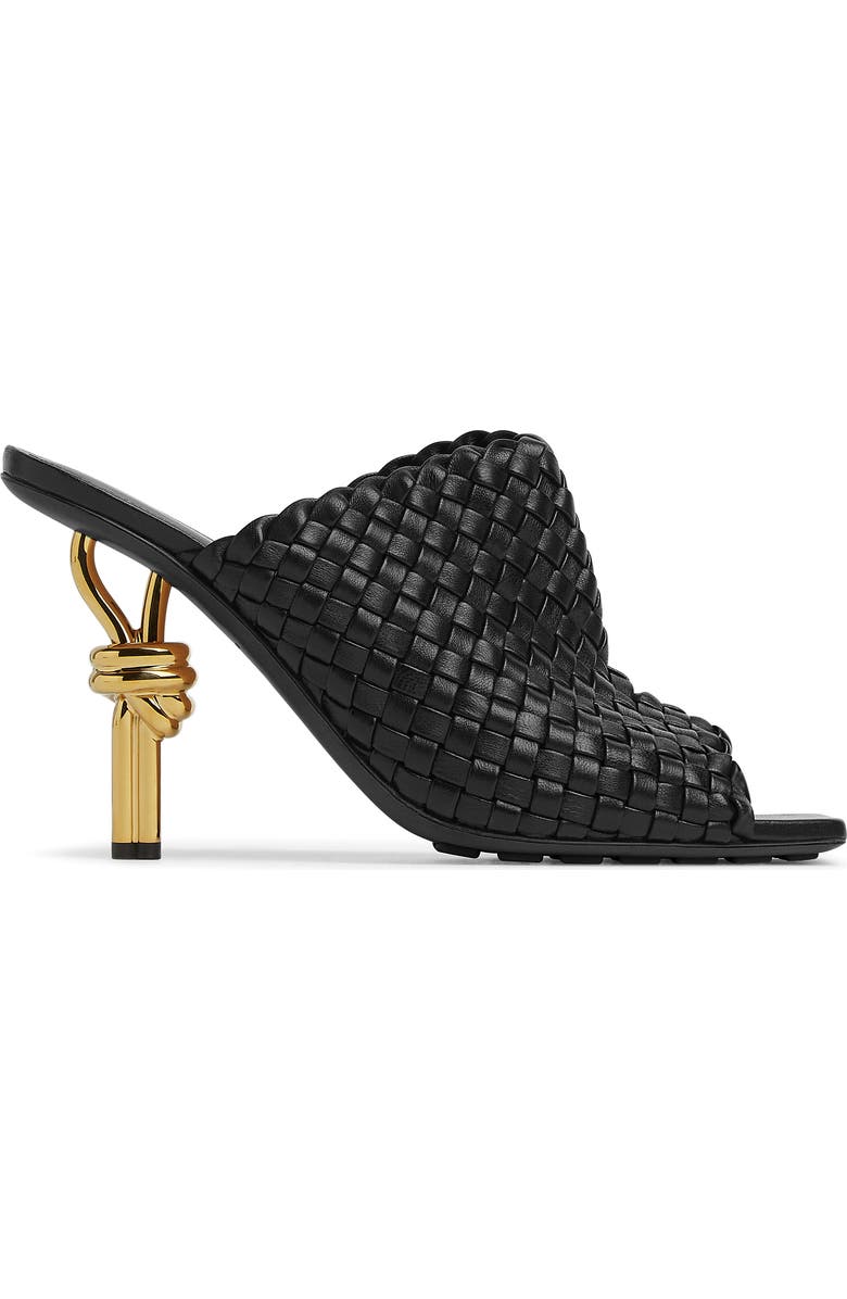 Bottega Veneta Knot Heel Intrecciato Slide Sandal, Main, color,