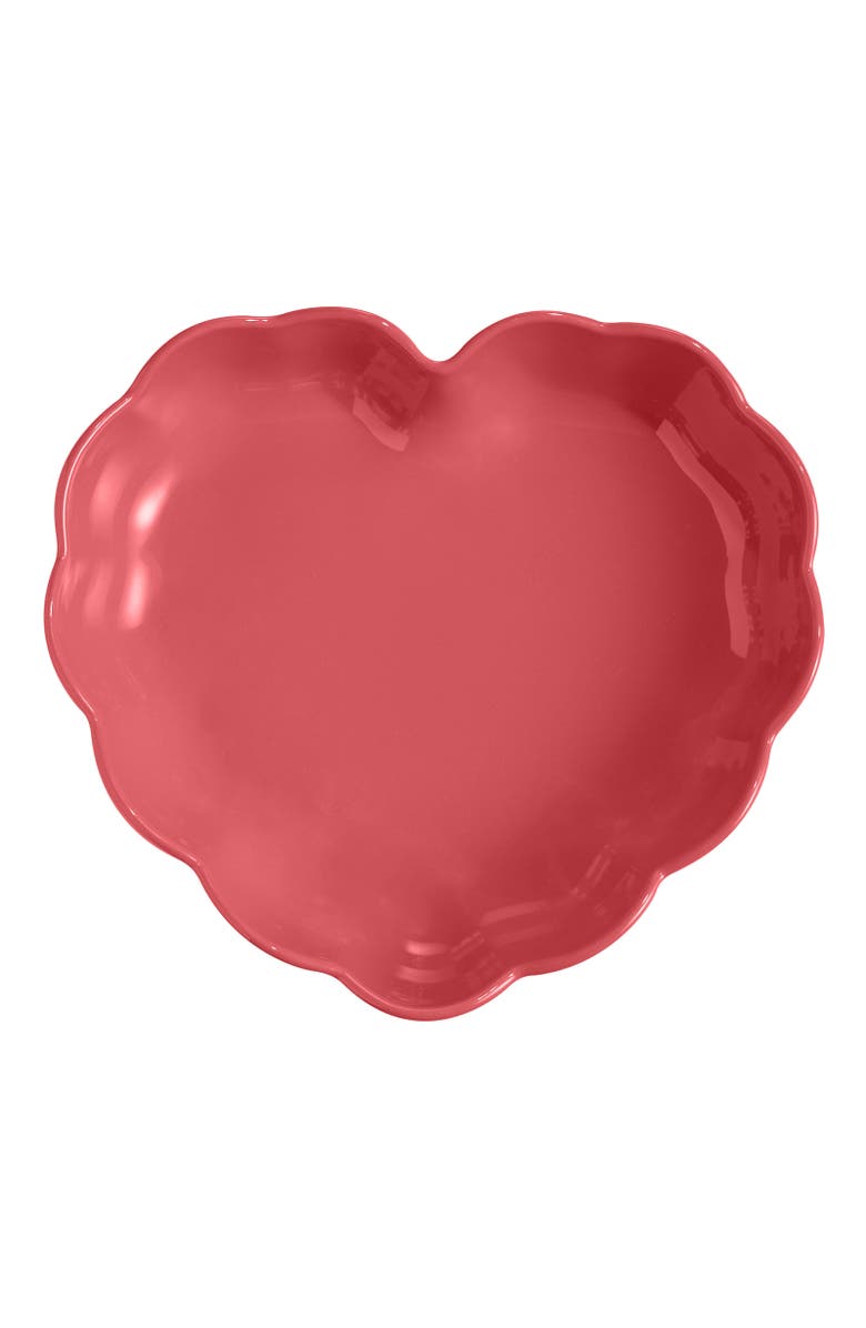 Emile Henry Madeleine Heart Shaped Cake Dish, Alternate, color, Rose