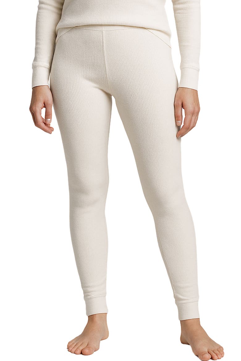 Women's Waffle Thermal Long John, Main, color, Eggnog