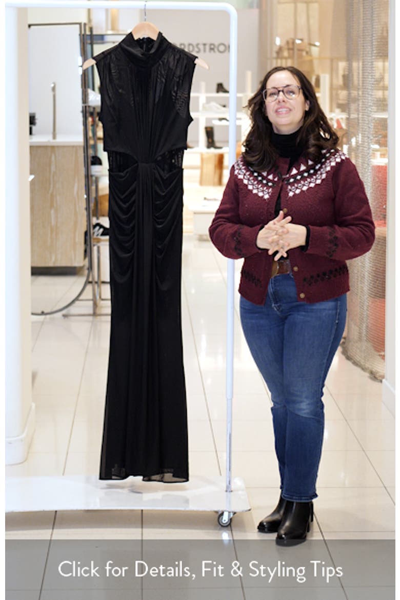 Daniella Drape Detail Sleeveless Gown video