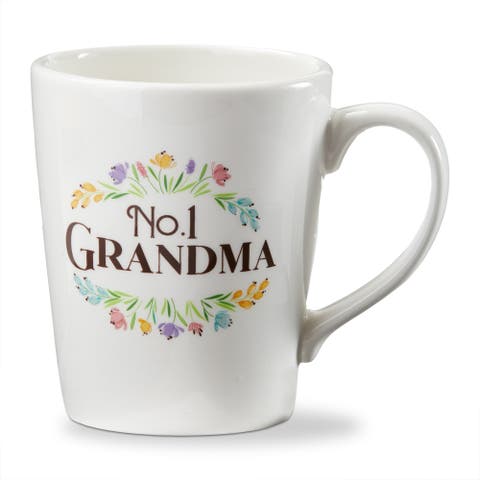 No 1 Grandma Earthenware Mug Multi 18 oz 4 x 4 x 4.76 in