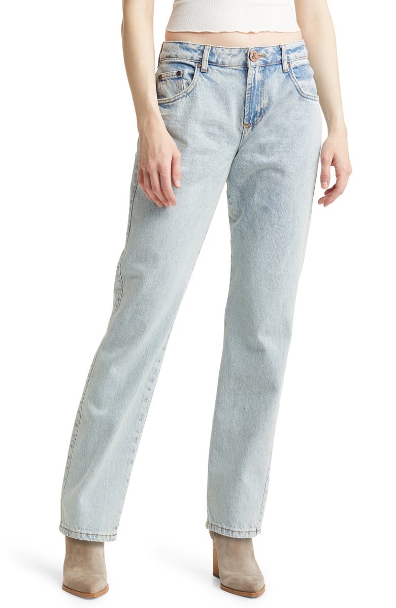 One Teaspoon Kansas Acid Trucker Low Rise Jeans, Main, color, 