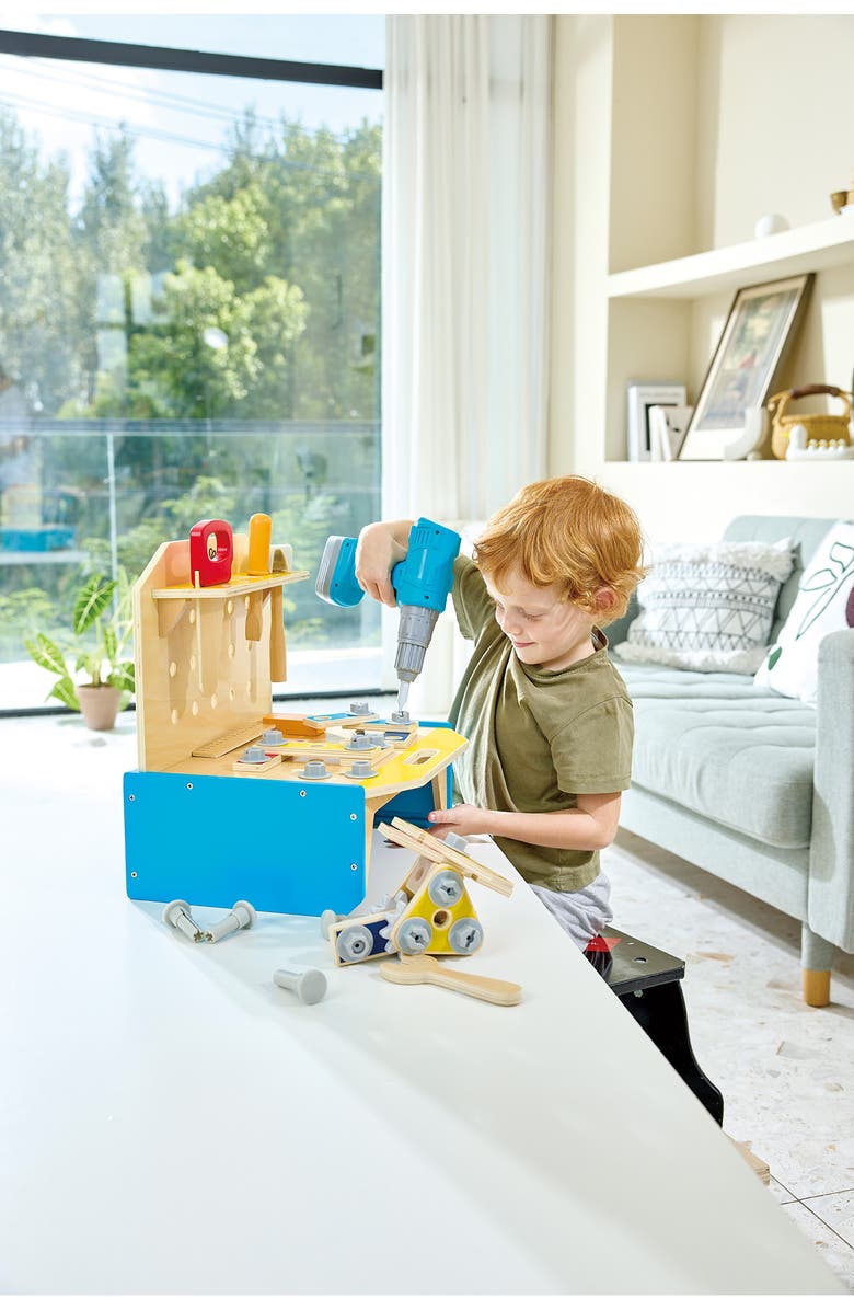 Hape Little Engineer's Workbench Playset, Alternate, color, Multi