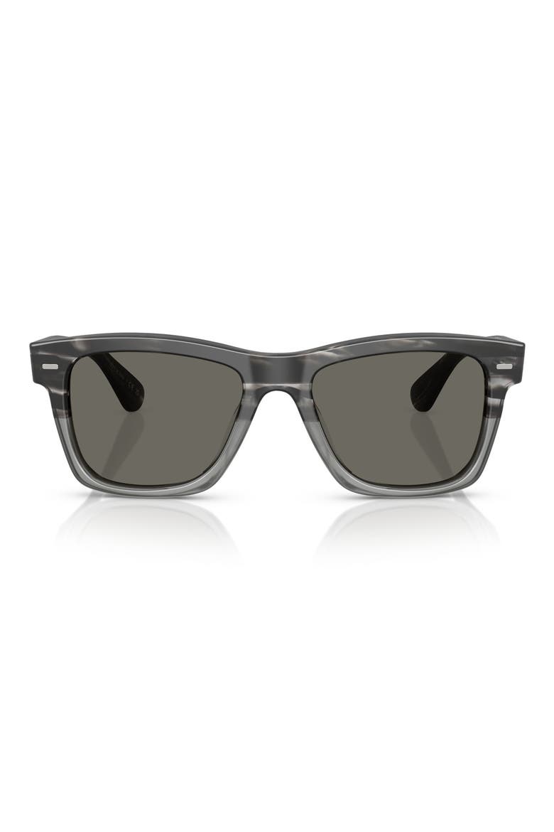 Oliver Sun 51mm Pillow Sunglasses, Main, color, SEMI-MATTE STORM / CARBON GREY