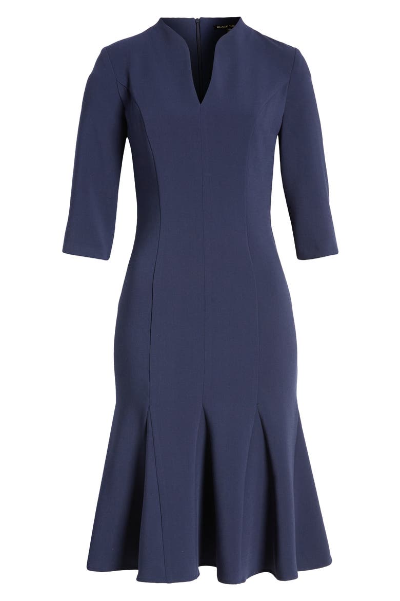 Allic High Neck Dress, Alternate, color, PACIFIC BLUE