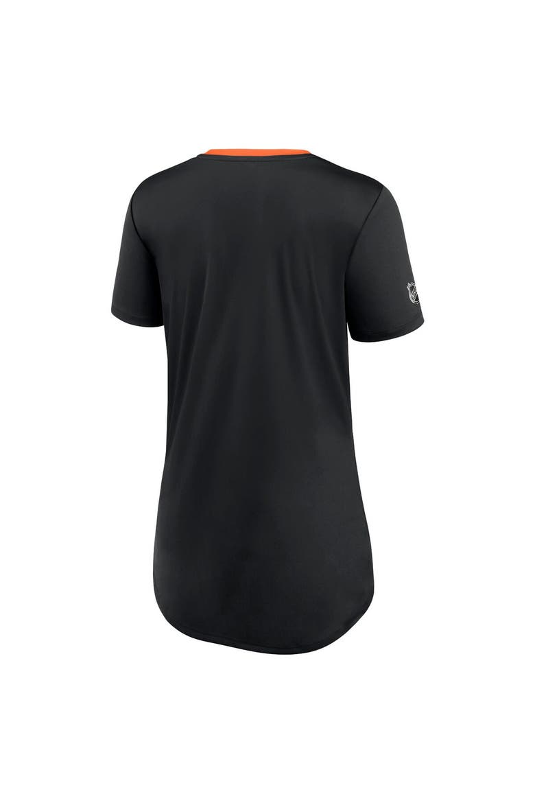 Women's Fanatics Branded Black Philadelphia Flyers Authentic Pro Locker Room T-Shirt, Alternate, color, Black
