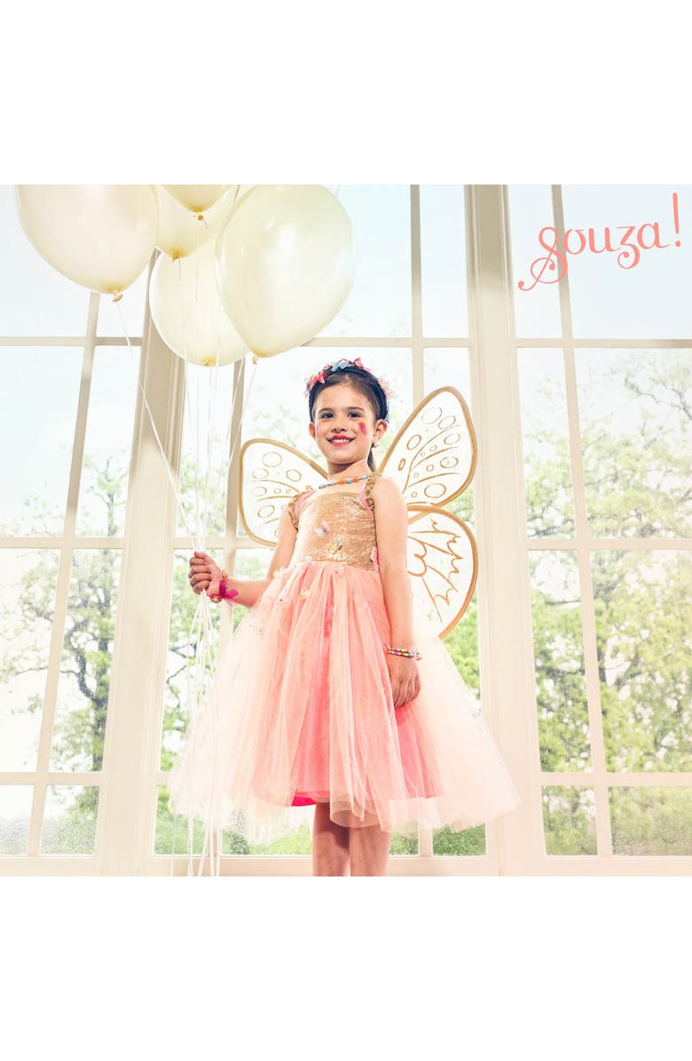 Souza Joanna Fairy Costume, Dress and Wings Set, Alternate, color, Orange