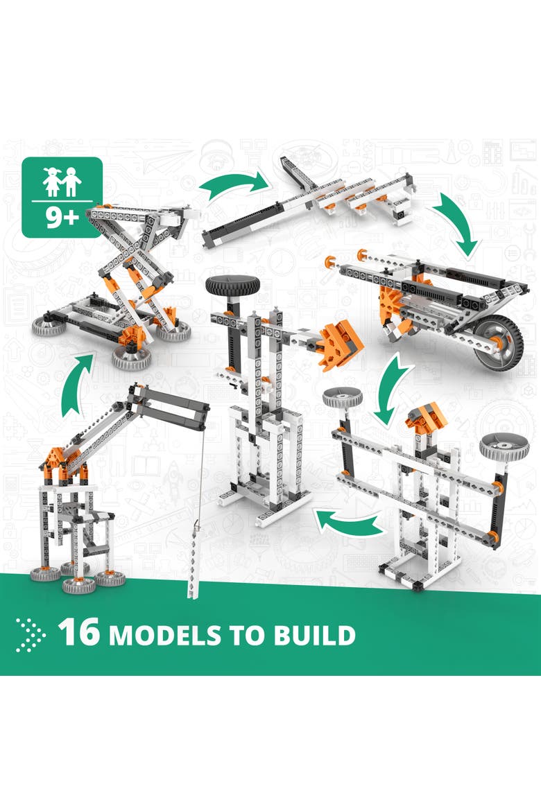 Mechanics, Model Toy Machine Brick Building Set, Alternate, color, Multicolored