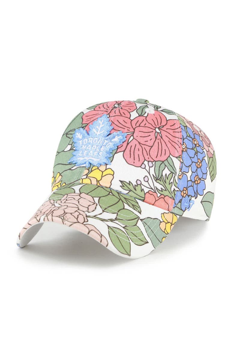 '47 Women's '47  Toronto Maple Leafs Florentina Clean Up Adjustable Hat, Main, color, White
