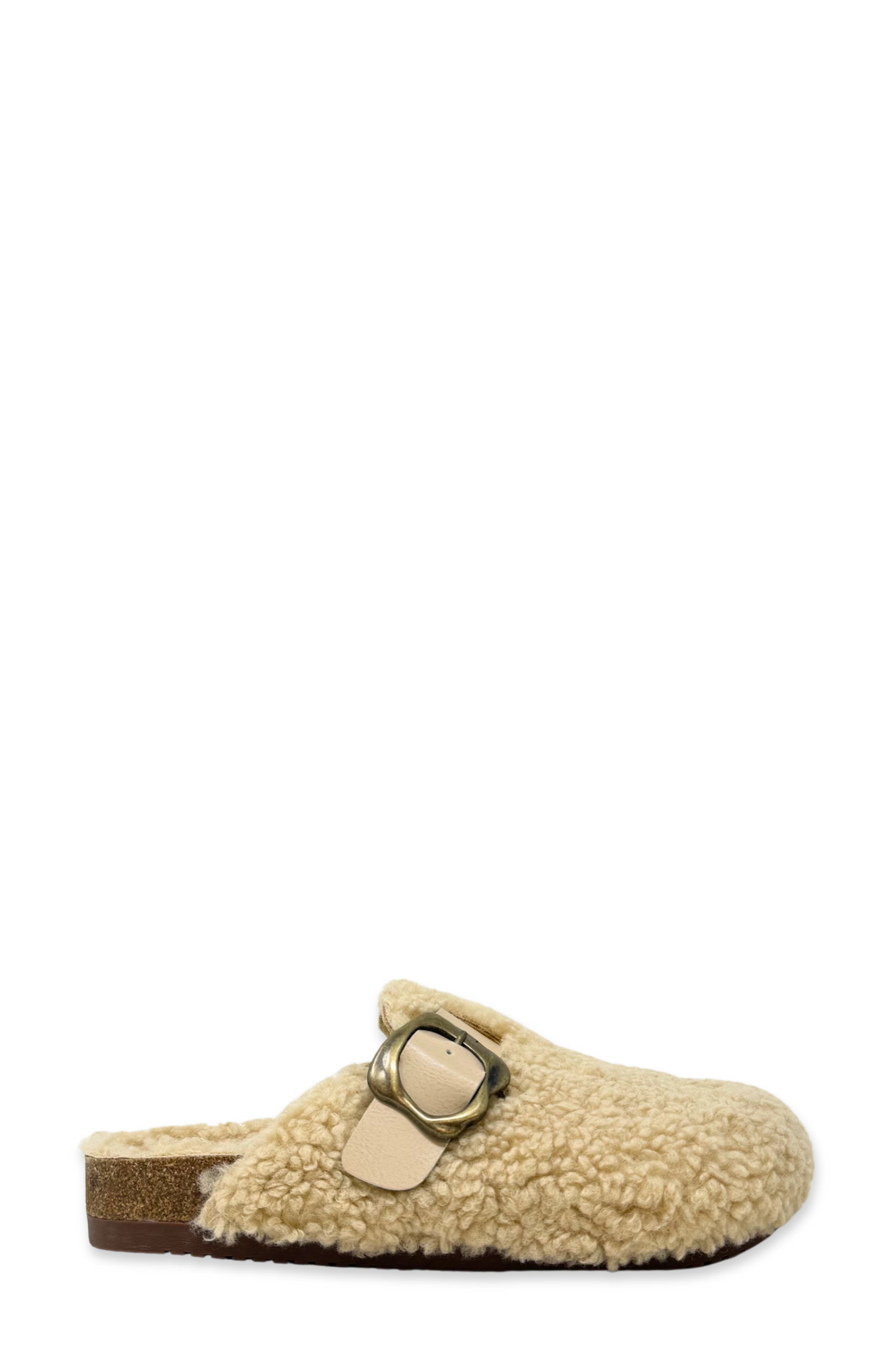 Teagan Faux Fur Clog, Alternate, color, TAUPE FUR