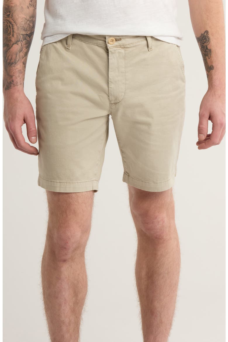 Wanderer 8.5-Inch Stretch Cotton Chino Shorts, Main, color, SULFUR DESERT DUNE
