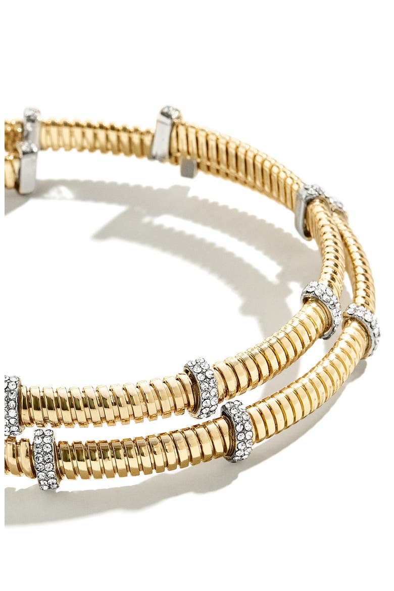 Eve Cuff Bracelet, Alternate, color, GOLD/CLEAR