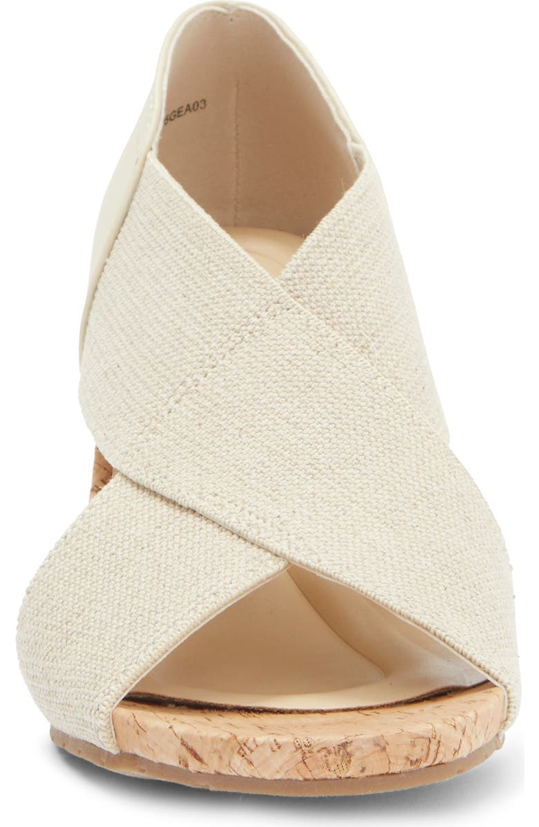 Reaction Kenneth Cole Gelena Stretch Wedge Sandal, Alternate, color, Natural Elastic