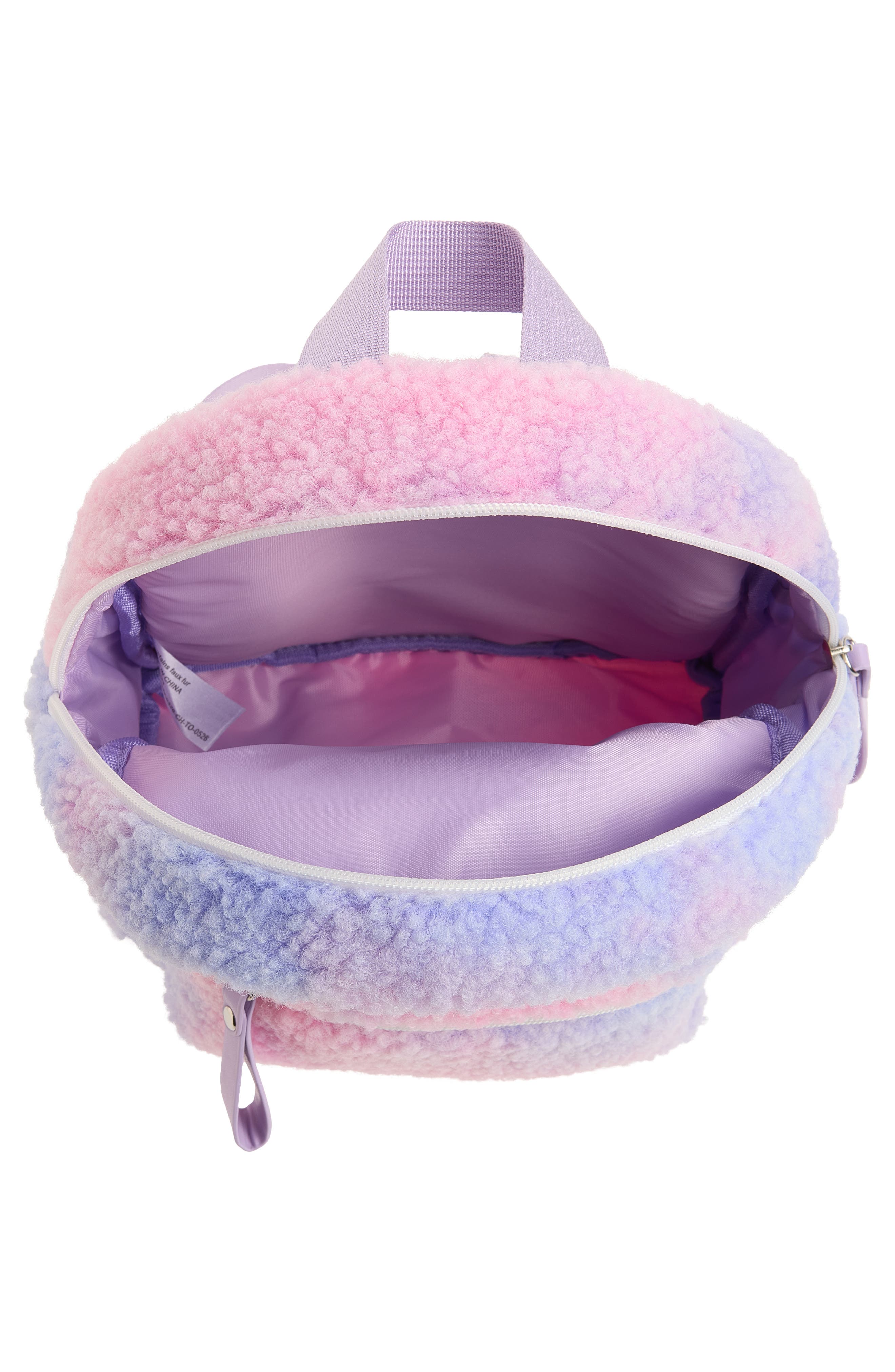 Kids' Plush Mini Backpack, Alternate, color, MULTI