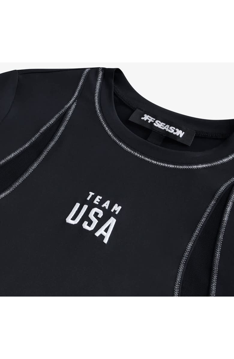 Off Season Women's Black Team USA Long Sleeve T-Shirt with Thumbholes, Alternate, color, Black