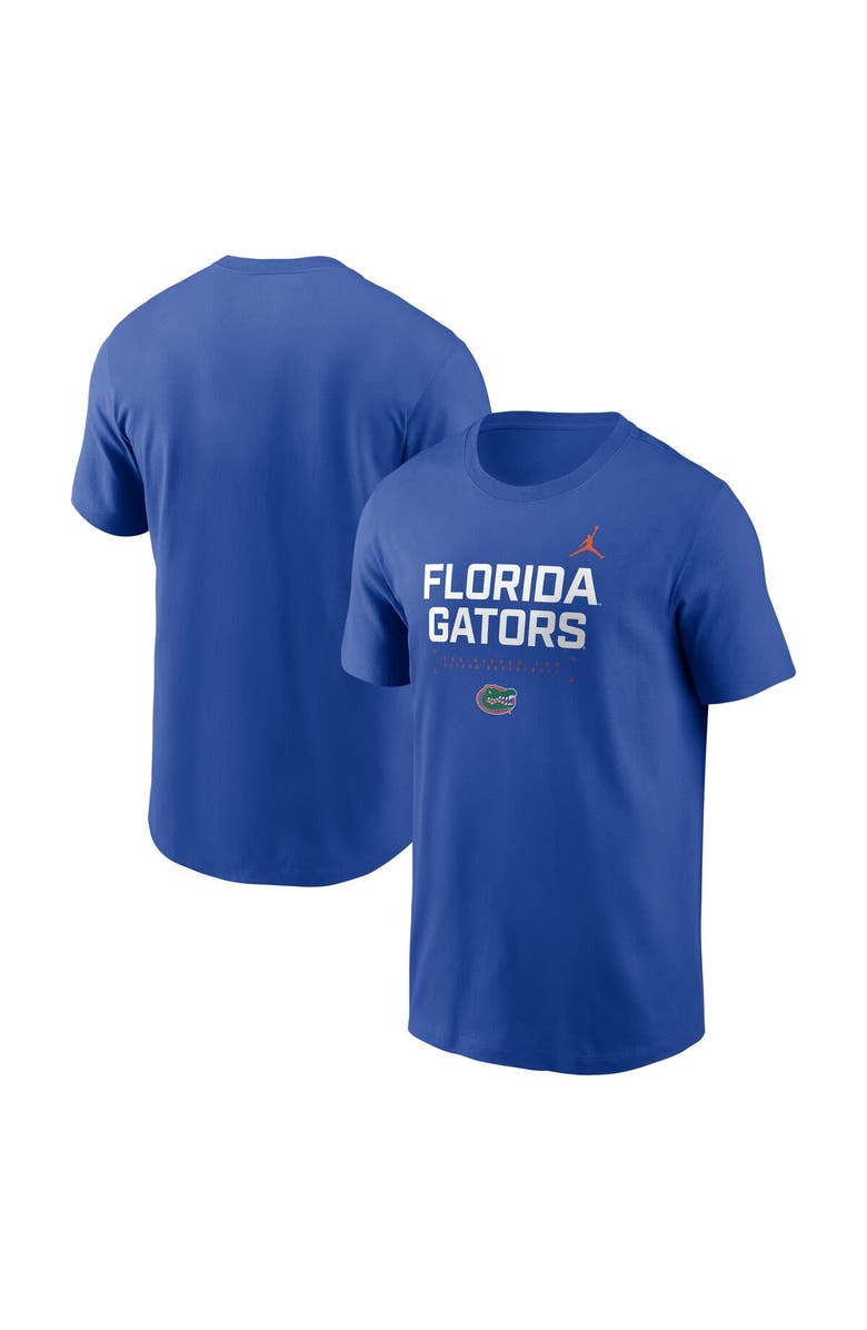 Jordan Brand Men's Jordan Brand Royal Florida Gators 2025 Courtside Basketball Performance T-Shirt, Main, color, Royal