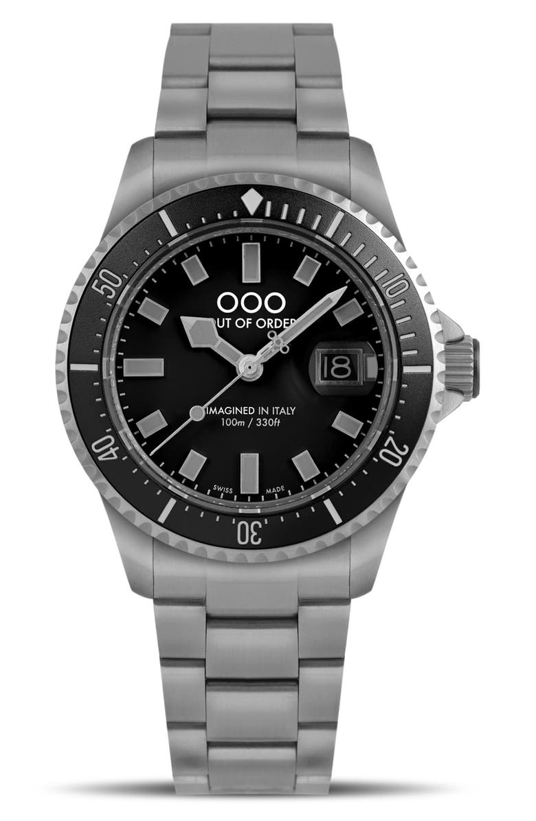 OUT OF ORDER Casanova Bracelet Watch, 44mm, Main, color, Black