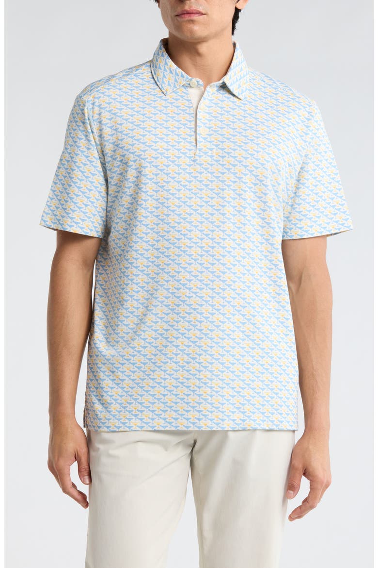Citrus Martini Cotton Blend Polo, Main, color, MARBLE CREAM