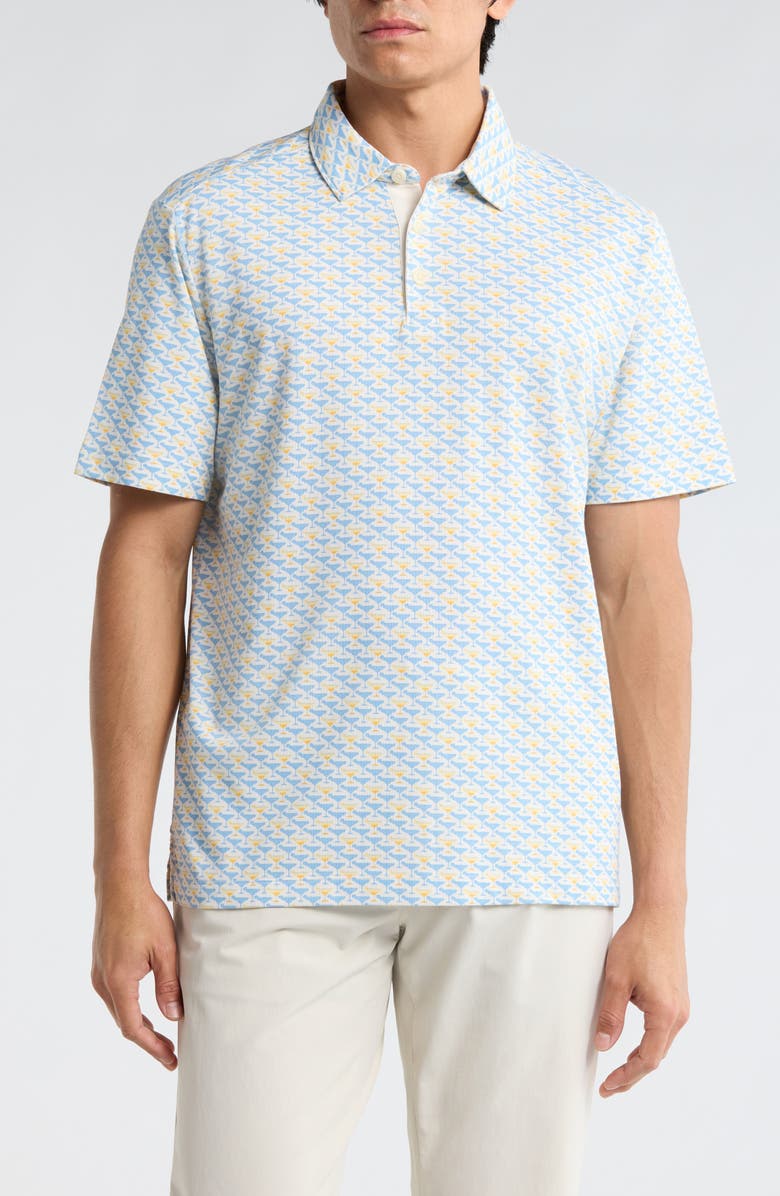 Tommy Bahama Citrus Martini Cotton Blend Polo, Main, color, Marble Cream