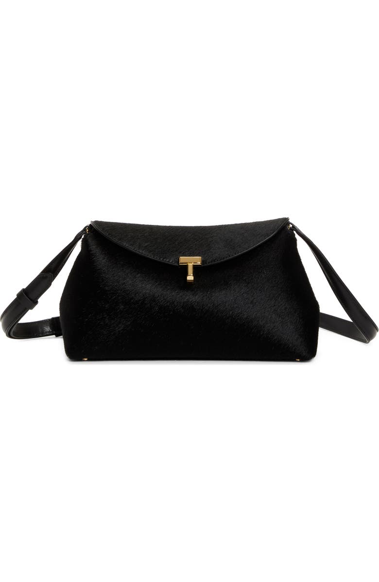 TOTEME T-Lock Genuine Calf Hair Clutch, Main, color,