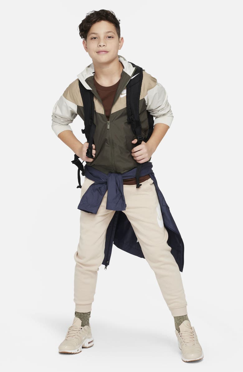 Nike Kids' Windrunner Water Repellent Hooded Jacket, Alternate, color, 