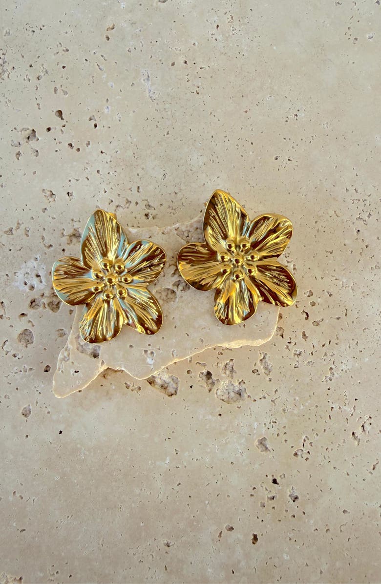 Adornia Flower Stud Earrings, Alternate, color,