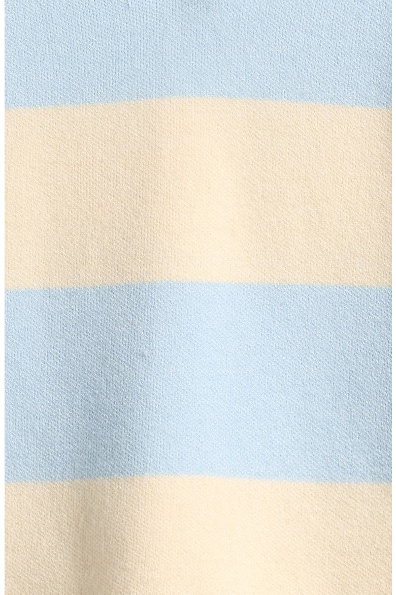Kids' Striped Collar Sweater, Alternate, color, LT. BLUE/ IVORY
