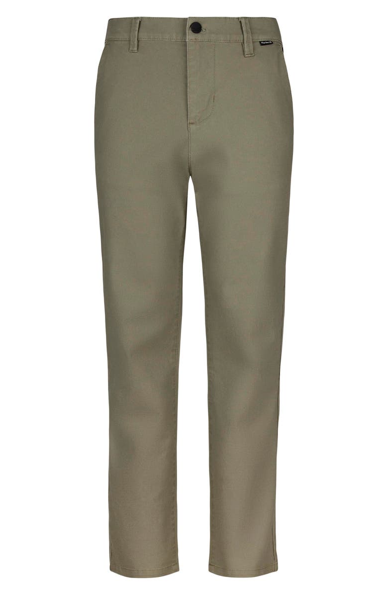 Hurley Kids' Stretch Cotton Pants, Main, color, Army
