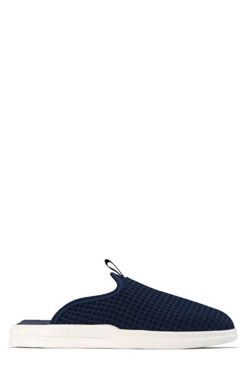 Lusso Cloud Pelli Waffle Knit Slipper In Indigo/marshmallow