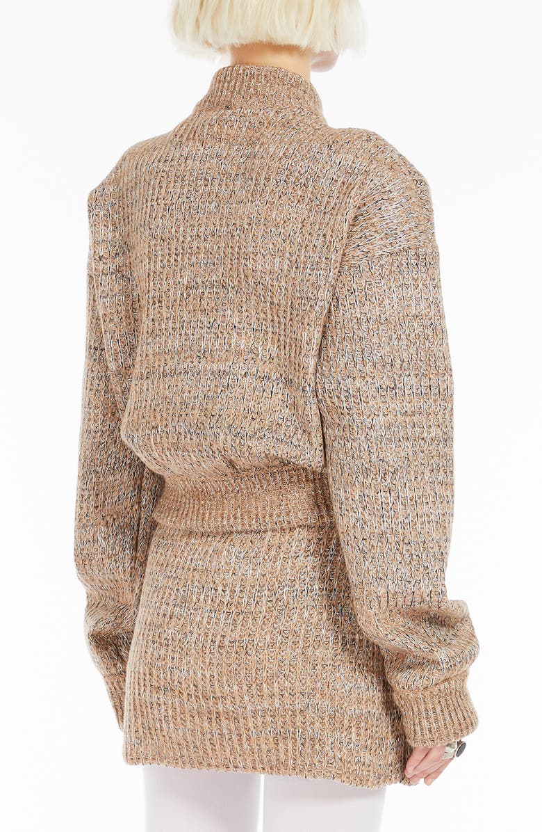 SPORTMAX Edna Marled Knit Bomber Jacket, Alternate, color, 