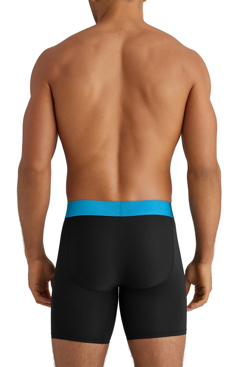 Tommy John 360 Sport 6-Inch Hammock Pouch<sup>™</sup> Boxer Briefs, Alternate, color, Anthracite/Blue Wb