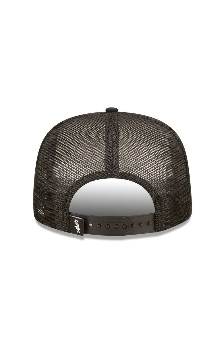 New Era Men's New Era White/Black Chicago White Sox Gradient Golfer 9FIFTY Snapback Hat, Alternate, color,