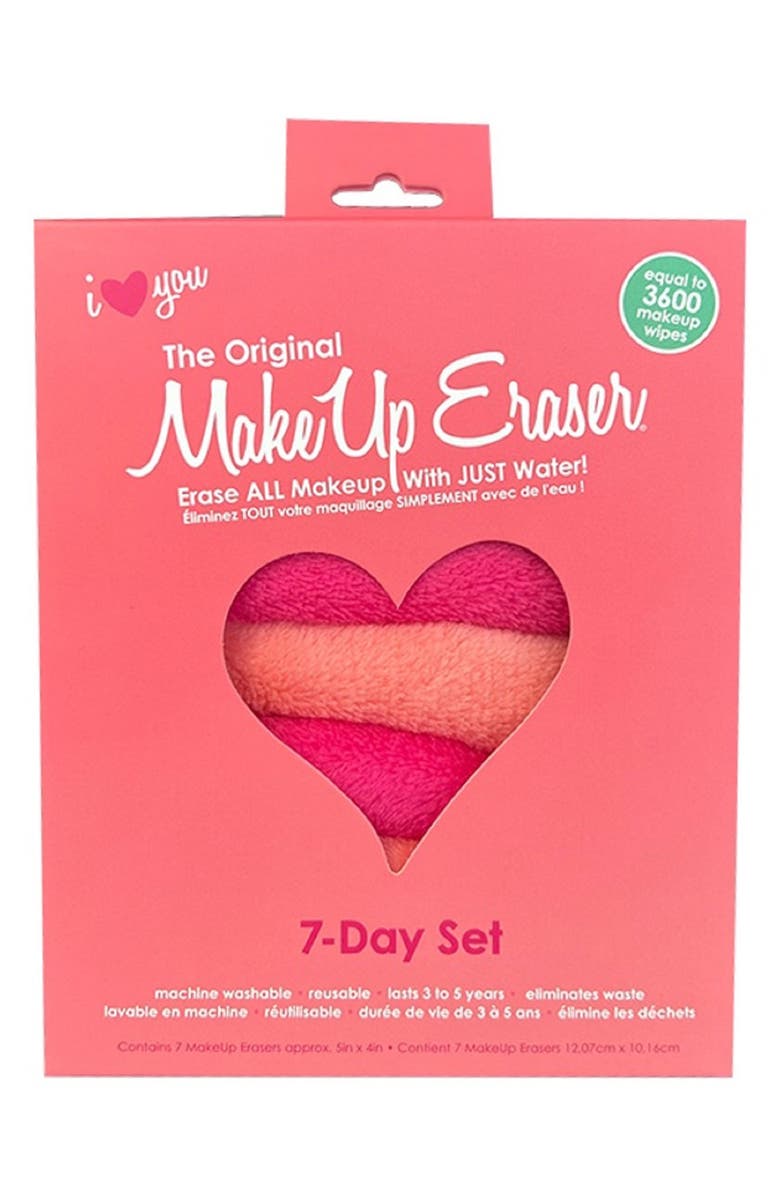 The Original MakeUp Eraser I HEART U Makeup Eraser 7-Day Set, Alternate, color, 