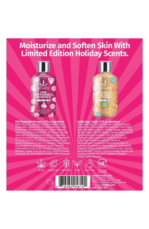 Hempz Sweet & Treats Duo In Transparent