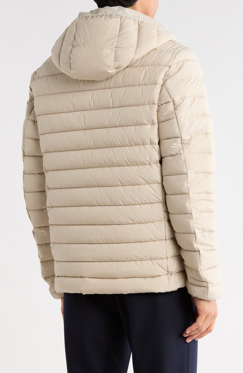 Save The Duck Marco Hooded Matte Puffer Jacket, Alternate, color, Rainy Beige